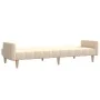 Sofá cama de 2 plazas tela color crema de , Sofás - Ref: Foro24-375761, Precio: 299,44 €, Descuento: %