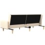 Sofá cama de 2 plazas tela color crema de , Sofás - Ref: Foro24-375761, Precio: 304,46 €, Descuento: %