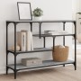 Mesa consola madera de ingeniería gris Sonoma 100x30x75 cm de , Mesas auxiliares - Ref: Foro24-838916, Precio: 77,29 €, Descu...