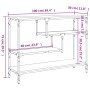 Mesa consola madera de ingeniería gris Sonoma 100x30x75 cm de , Mesas auxiliares - Ref: Foro24-838916, Precio: 77,29 €, Descu...