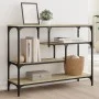 Konsolentisch aus Sonoma-Eichenholzwerkstoff, 100 x 30 x 75 cm von , Seitentische - Ref: Foro24-838914, Preis: 66,05 €, Rabat...