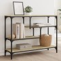 Mesa consola madera de ingeniería roble Sonoma 100x30x75 cm de , Mesas auxiliares - Ref: Foro24-838914, Precio: 66,97 €, Desc...