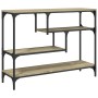 Mesa consola madera de ingeniería roble Sonoma 100x30x75 cm de , Mesas auxiliares - Ref: Foro24-838914, Precio: 66,97 €, Desc...