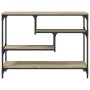 Mesa consola madera de ingeniería roble Sonoma 100x30x75 cm de , Mesas auxiliares - Ref: Foro24-838914, Precio: 66,97 €, Desc...