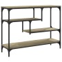 Mesa consola madera de ingeniería roble Sonoma 100x30x75 cm de , Mesas auxiliares - Ref: Foro24-838914, Precio: 66,97 €, Desc...