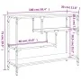 Konsolentisch aus Sonoma-Eichenholzwerkstoff, 100 x 30 x 75 cm von , Seitentische - Ref: Foro24-838914, Preis: 66,05 €, Rabat...