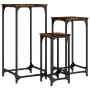 Mesas apilables 3 unidades madera ingeniería roble ahumado de , Mesas auxiliares - Ref: Foro24-838940, Precio: 61,02 €, Descu...
