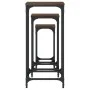 Mesas auxiliares apilables 3 uds madera ingeniería marrón roble de , Mesas auxiliares - Ref: Foro24-838942, Precio: 49,54 €, ...