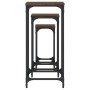 Mesas auxiliares apilables 3 uds madera ingeniería marrón roble de , Mesas auxiliares - Ref: Foro24-838942, Precio: 50,03 €, ...
