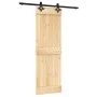 Schiebetür mit Beschlägen aus massivem Kiefernholz 70x210 cm von , Türen - Ref: Foro24-3203124, Preis: 162,52 €, Rabatt: %