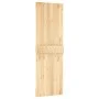 Schiebetür mit Beschlägen aus massivem Kiefernholz 70x210 cm von , Türen - Ref: Foro24-3203124, Preis: 162,52 €, Rabatt: %