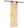 Puerta corredera con herrajes madera maciza de pino 70x210 cm de , Puertas - Ref: Foro24-3203139, Precio: 170,27 €, Descuento: %