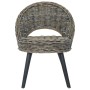 Butaca de ratán kubu negro de , Sillones - Ref: Foro24-285231, Precio: 211,60 €, Descuento: %