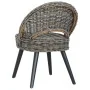 Butaca de ratán kubu negro de , Sillones - Ref: Foro24-285231, Precio: 207,83 €, Descuento: %