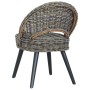 Butaca de ratán kubu negro de , Sillones - Ref: Foro24-285231, Precio: 211,60 €, Descuento: %
