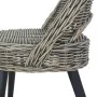 Butaca de ratán kubu negro de , Sillones - Ref: Foro24-285231, Precio: 207,83 €, Descuento: %