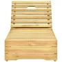 Sun lounger with anthracite grey impregnated pine wood cushion by , Loungers - Ref: Foro24-3065909, Price: 160,16 €, Discount: %
