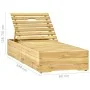 Sun lounger with anthracite grey impregnated pine wood cushion by , Loungers - Ref: Foro24-3065909, Price: 160,16 €, Discount: %