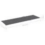 Sun lounger with anthracite grey impregnated pine wood cushion by , Loungers - Ref: Foro24-3065909, Price: 160,16 €, Discount: %