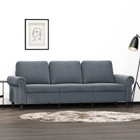 Sofá de 3 plazas terciopelo gris oscuro 180 cm de , Sofás - Ref: Foro24-359540, Precio: 280,80 €, Descuento: %