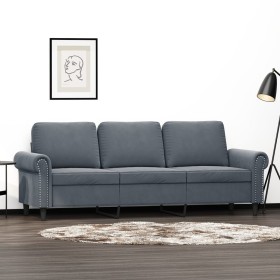 Sofá de 3 plazas terciopelo gris oscuro 180 cm de , Sofás - Ref: Foro24-359540, Precio: 303,64 €, Descuento: %