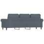 Sofá de 3 plazas terciopelo gris oscuro 180 cm de , Sofás - Ref: Foro24-359540, Precio: 303,64 €, Descuento: %