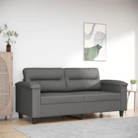 Sofá de 2 plazas de tela de microfibra gris oscuro 140 cm de , Sofás - Ref: Foro24-359563, Precio: 224,16 €, Descuento: %