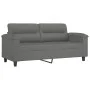 Dark gray 2-seater microfiber fabric sofa, 140 cm by , Sofas - Ref: Foro24-359563, Price: 224,16 €, Discount: %