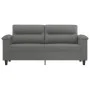 Dark gray 2-seater microfiber fabric sofa, 140 cm by , Sofas - Ref: Foro24-359563, Price: 224,16 €, Discount: %