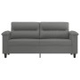 Sofá de 2 plazas de tela de microfibra gris oscuro 140 cm de , Sofás - Ref: Foro24-359563, Precio: 227,49 €, Descuento: %