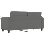 Dark gray 2-seater microfiber fabric sofa, 140 cm by , Sofas - Ref: Foro24-359563, Price: 224,16 €, Discount: %