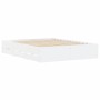 Cama con cajones madera de ingeniería blanca 140x190 cm de , Camas y somieres - Ref: Foro24-3207301, Precio: 216,88 €, Descue...