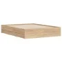 Cama con cajones madera ingeniería roble Sonoma 140x190 cm de , Camas y somieres - Ref: Foro24-3207303, Precio: 238,14 €, Des...