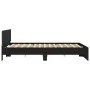 Black headboard bed frame and LED lights 180x200 cm by , Beds and slatted bases - Ref: Foro24-3207589, Price: 278,82 €, Disco...
