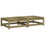 Taburetes de jardín con cojines 2 uds madera de pino impregnada de , Sofás modulares de exterior - Ref: Foro24-838108, Precio...