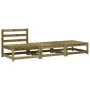 Garden sofa without armrests with cushions and footrest by , Modular outdoor sofas - Ref: Foro24-838148, Price: 179,88 €, Dis...