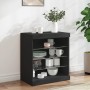 Aparador con luces LED negro 60,5x37x67 cm de , Aparadores - Ref: Foro24-836694, Precio: 74,61 €, Descuento: %