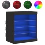 Aparador con luces LED negro 60,5x37x67 cm de , Aparadores - Ref: Foro24-836694, Precio: 74,61 €, Descuento: %