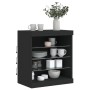 Aparador con luces LED negro 60,5x37x67 cm de , Aparadores - Ref: Foro24-836694, Precio: 74,61 €, Descuento: %