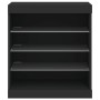 Aparador con luces LED negro 60,5x37x67 cm de , Aparadores - Ref: Foro24-836694, Precio: 74,61 €, Descuento: %