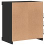 Aparador con luces LED negro 60,5x37x67 cm de , Aparadores - Ref: Foro24-836694, Precio: 74,61 €, Descuento: %