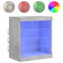 Aparador con luces LED gris hormigón 60,5x37x67 cm de , Aparadores - Ref: Foro24-836696, Precio: 63,86 €, Descuento: %