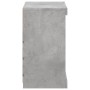 Aparador con luces LED gris hormigón 60,5x37x67 cm de , Aparadores - Ref: Foro24-836696, Precio: 63,86 €, Descuento: %