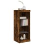 Aparador con luces LED roble ahumado 41x37x100 cm de , Aparadores - Ref: Foro24-836732, Precio: 66,66 €, Descuento: %