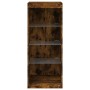 Aparador con luces LED roble ahumado 41x37x100 cm de , Aparadores - Ref: Foro24-836732, Precio: 66,66 €, Descuento: %