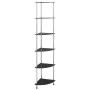 Estantería 6 niveles vidrio templado negro 30x30x160 cm de vidaXL, Librerías y estanterías - Ref: Foro24-249522, Precio: 56,9...
