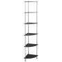 Estantería 6 niveles vidrio templado negro 30x30x160 cm de vidaXL, Librerías y estanterías - Ref: Foro24-249522, Precio: 58,1...