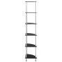 Estantería 6 niveles vidrio templado negro 30x30x160 cm de vidaXL, Librerías y estanterías - Ref: Foro24-249522, Precio: 56,9...