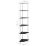 Estantería 6 niveles vidrio templado negro 30x30x160 cm de vidaXL, Librerías y estanterías - Ref: Foro24-249522, Precio: 56,9...