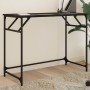 Escritorio de madera de ingeniería y acero negro 100x45x76 cm de , Escritorios - Ref: Foro24-842266, Precio: 52,66 €, Descuen...